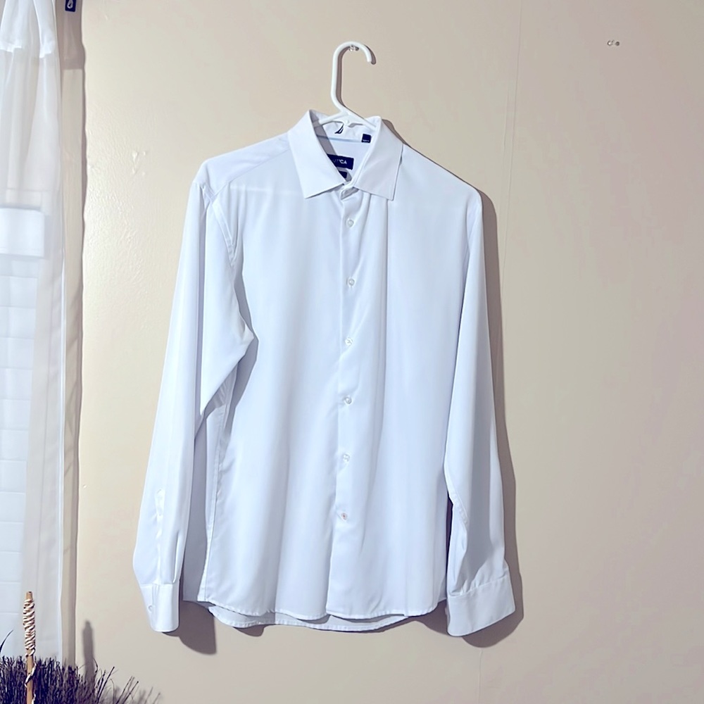 Náutica Size M Shirth Long Sleeve White